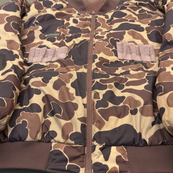 Vintage Columbia Sportswear Duck Camo Reversible Shotgun Bomber Jacket - Picture 5 of 12